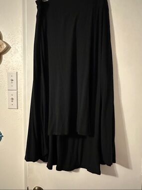 Ann Taylor Black High-Low Maxi Skirt